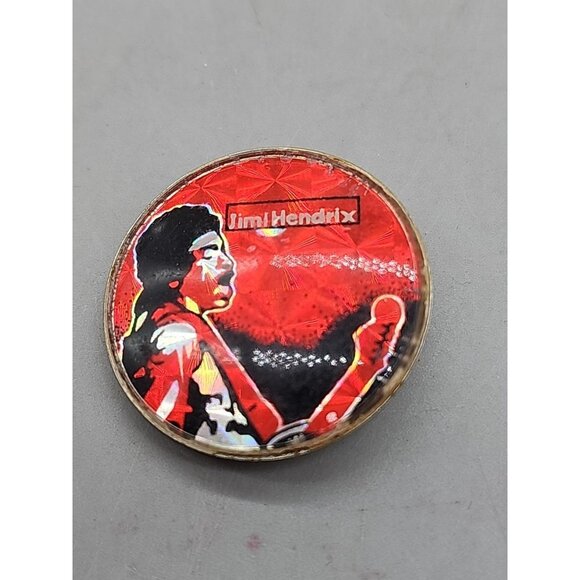 Jewelry - JIMI HENDRIX VINTAGE PRISMATIC PIN‎ BADGE BUTTON UK IMPORT